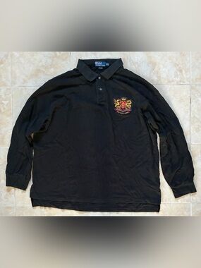 Vintage Ralph Lauren Embroidered Rugby Polo Sz XL